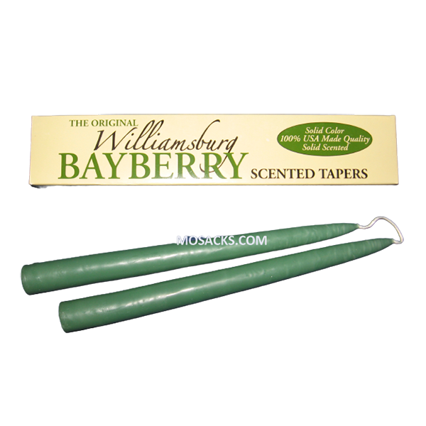 The Original Williamsburg Bayberry Scented Candle Tapers 2 per box