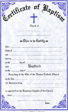 Baptism Certificate -314