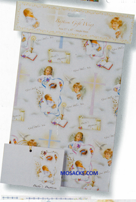Baptism Gift Wrap With Card 11-8006