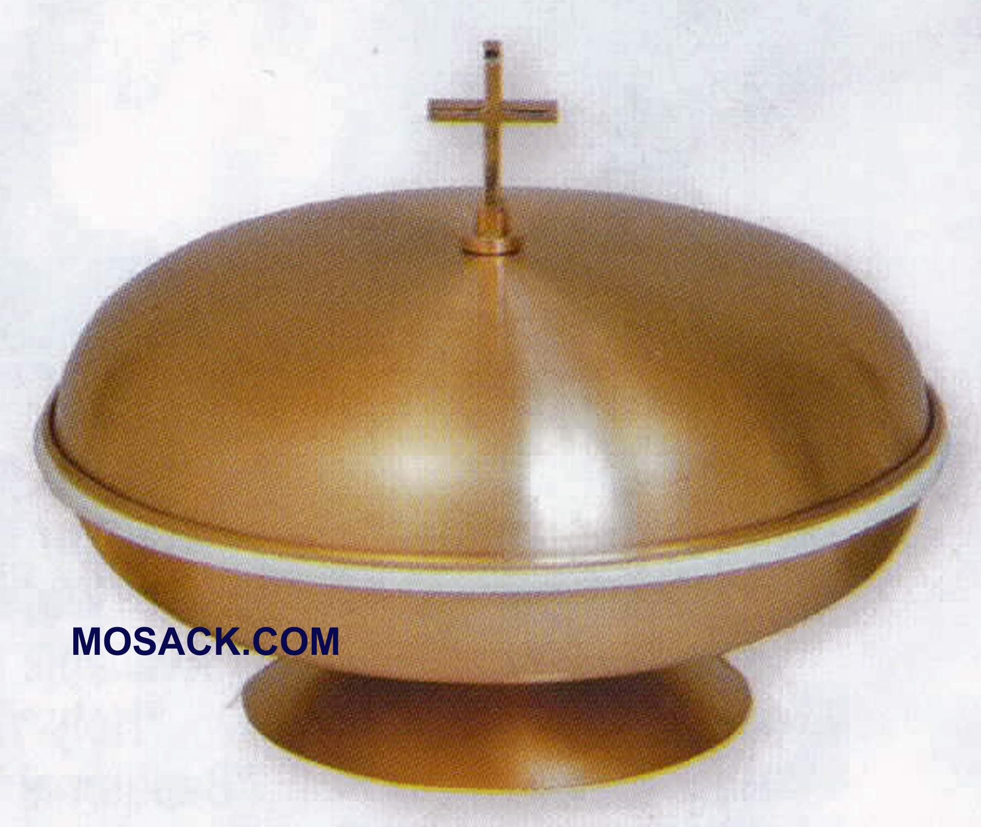 Baptismal Bowl Bronze With Plastic Liner And Cover 14.5 dia - K313