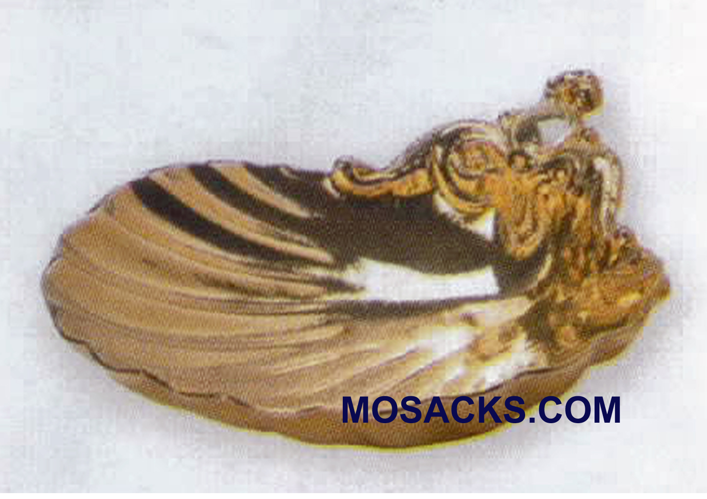 Baptismal Shell Gold Plate Cast Bronze-K421G