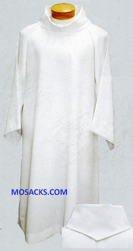 Beau Veste Monks Cloth Euro-Style Altar Server Alb 10-560