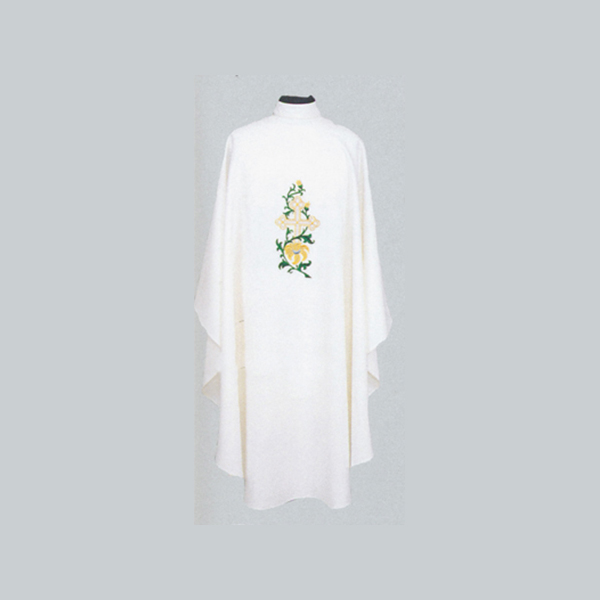 Beau Veste Lilies and Cross Chasuble-841