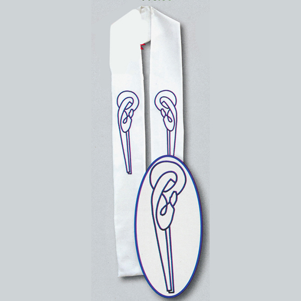 Beau Veste Mary Overlay 10-785 is a beautiful Priest Overlay Stole with an outline of Mary embroidered 