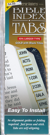 Bible Index Tabs Gold Edged-75904