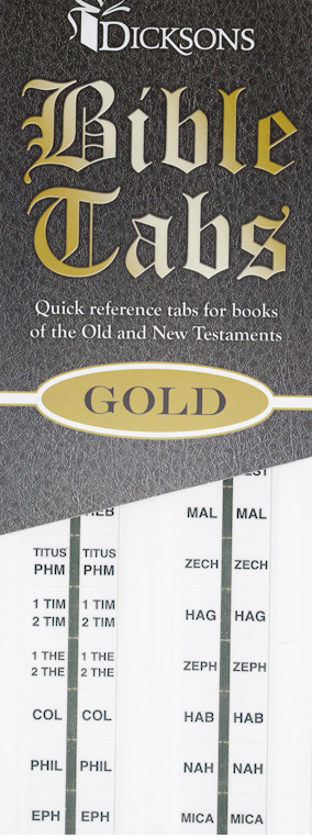 Bible Indexing Tabs Gold Edged BA-100