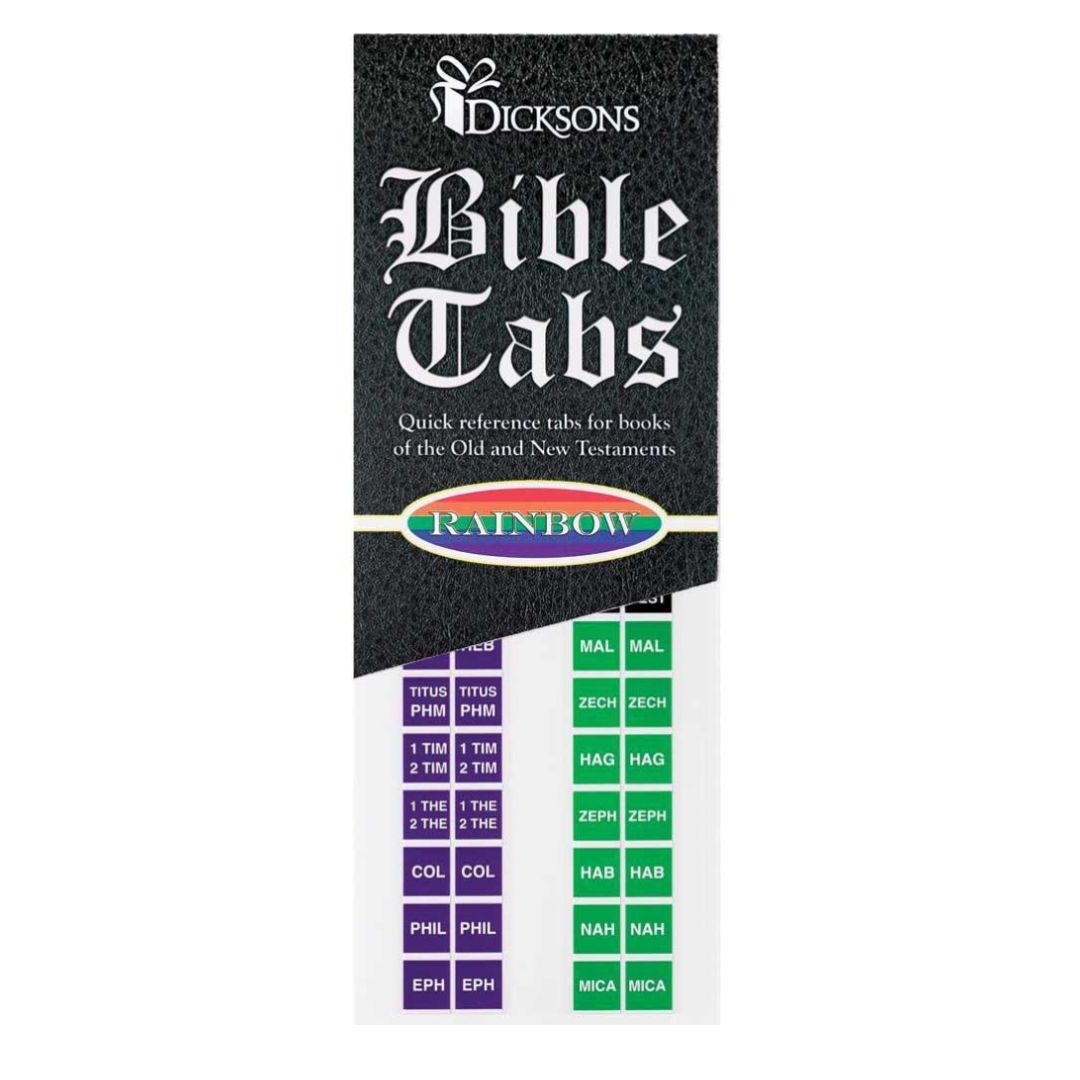 Bible Indexing Tabs Rainbow Colored BA-102
