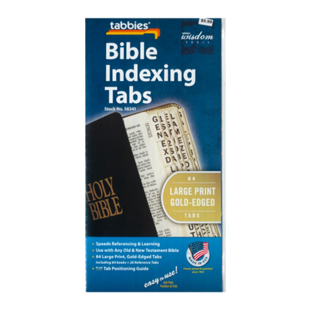 Bible Indexing Tabs: Gold Edged (Large Print)