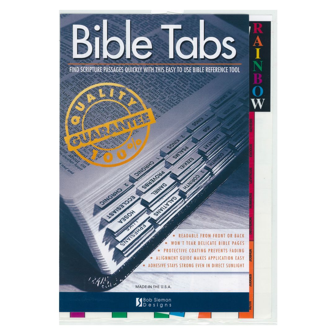 Bible Indexing Tabs Rainbow Edged 510-374-0125