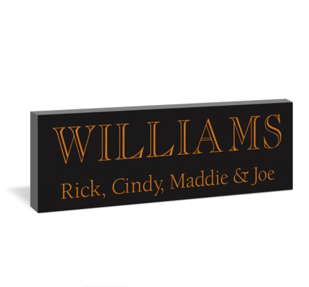 Black Sign (Personalized)