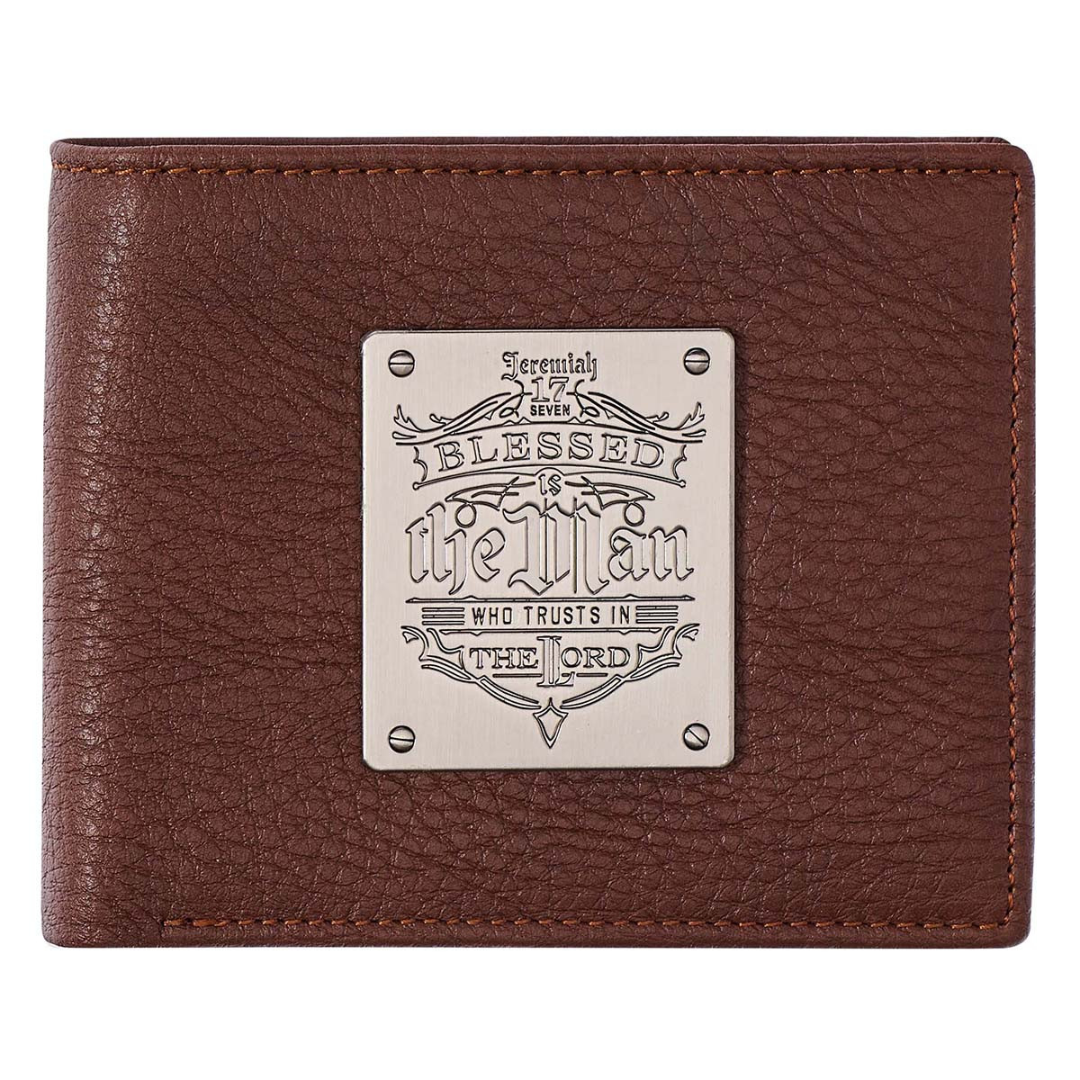 Blessed is the Man Leather Wallet 