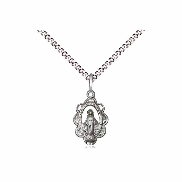 Bliss Miraculous Mary Necklace  1/2 x 3/8 1610