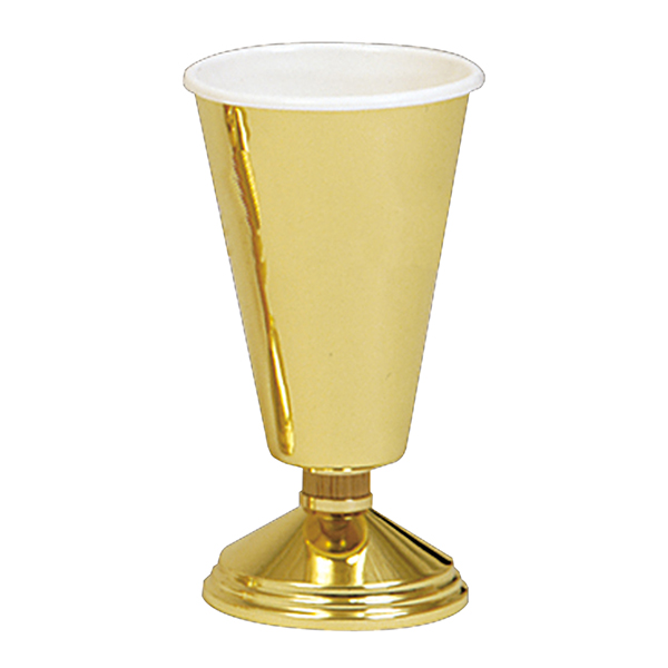K754 Brass Altar Vase