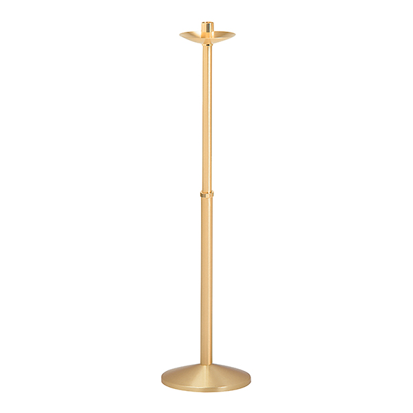 K Brand Brass Processional Candlestick: 42" High 10.5" Base (K621)