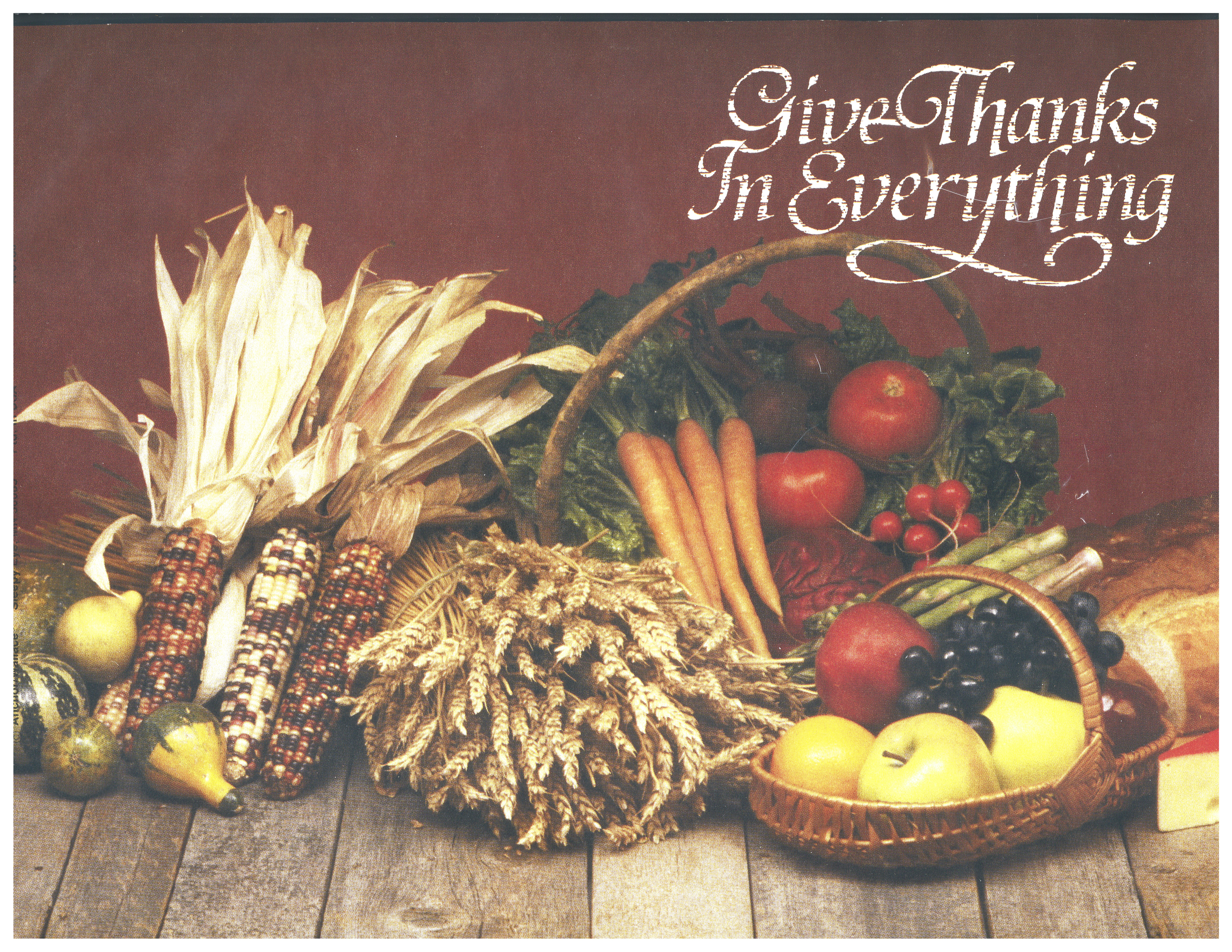 Bulletin Cover Give Thanks In Everything-58085