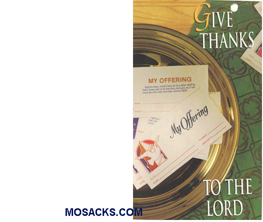 Bulletin Cover Give Thanks To The Lord 100 Pack-189466, Stewardship Bulletin Cover