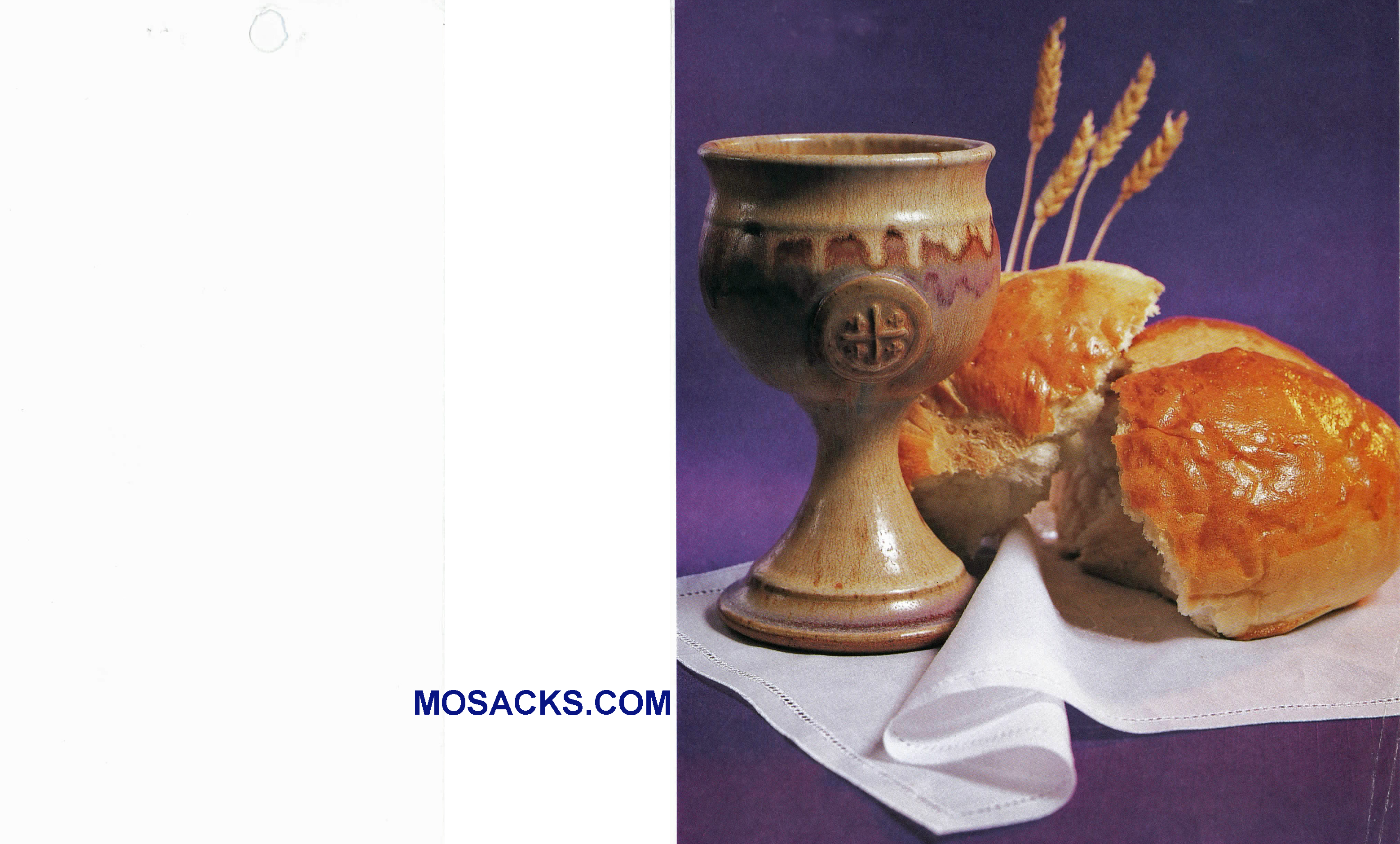 Bulletin Covers Chalice Bread Wheat 100 Pack-18-9423, Communion Cover
