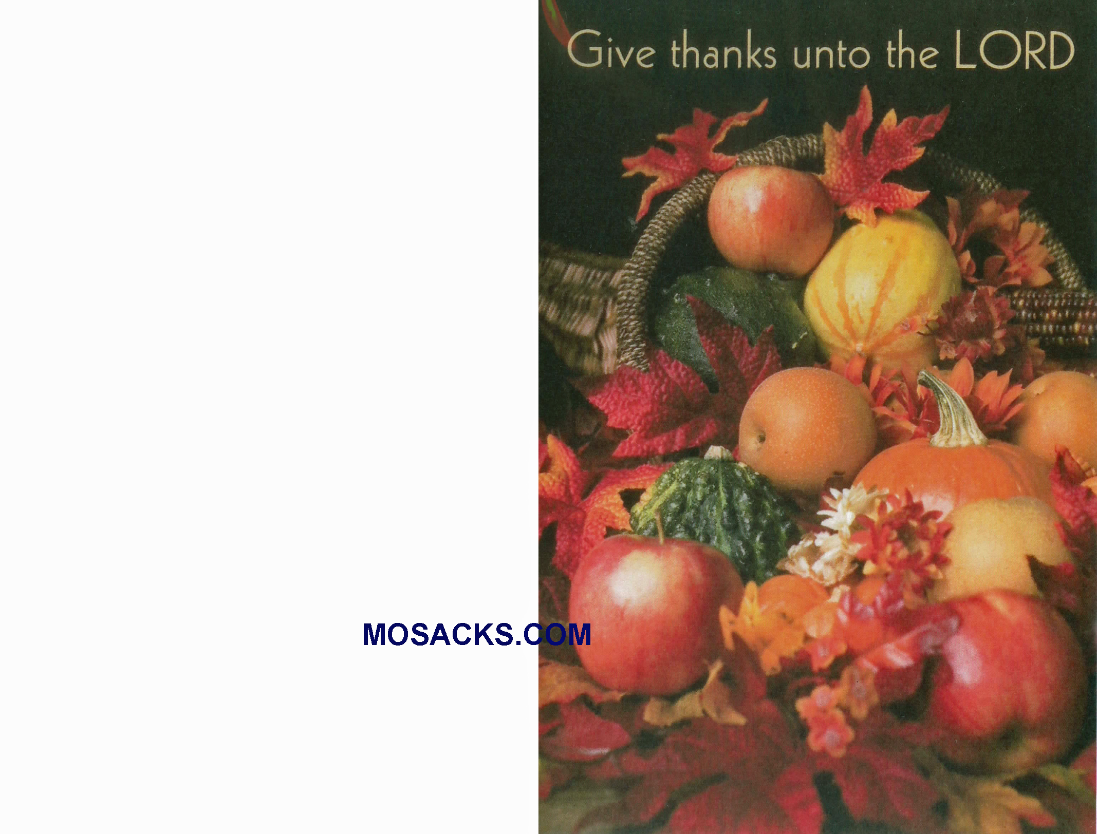 Bulletin Cover Give Thanks unto the Lord 100 Pack-A4308