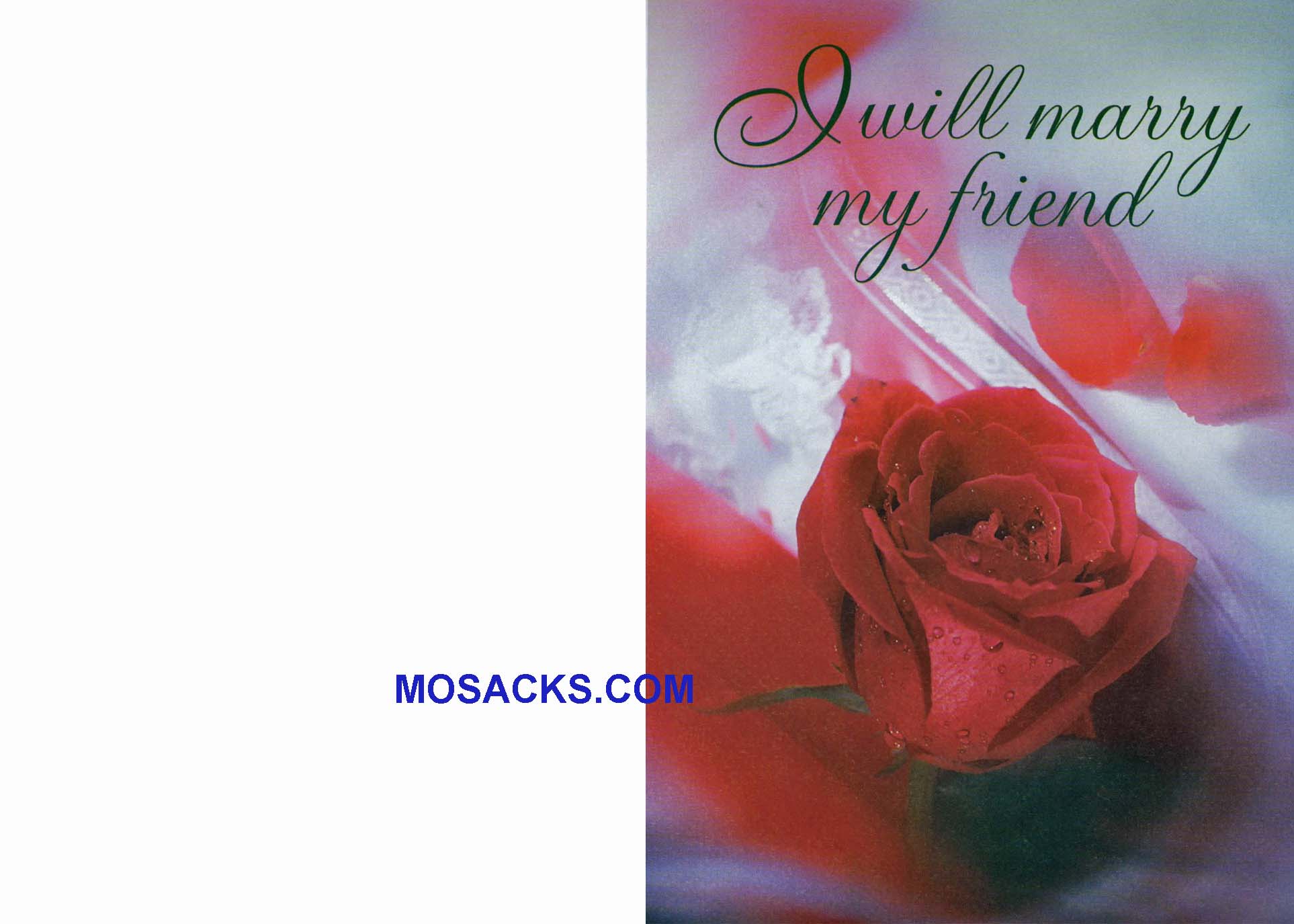 Bulletin Cover I Marry Friend 100 Pack-84-0661