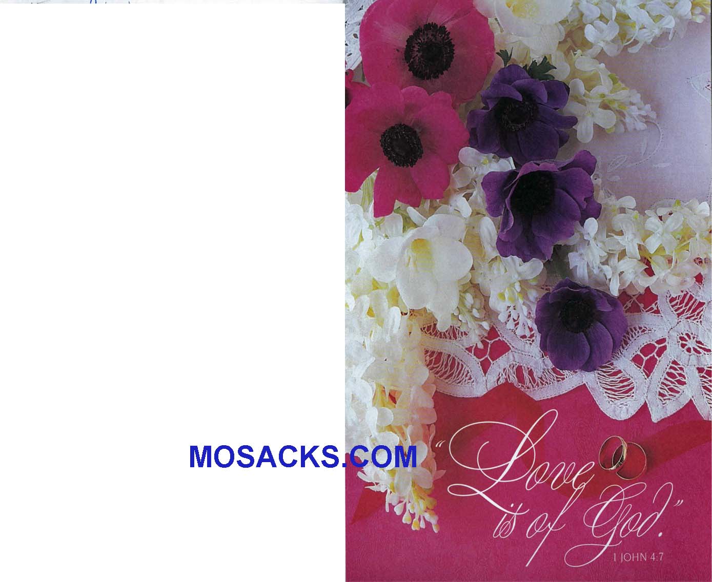 Wedding Bulletin Covers Love Is Of God 100 Pack-U6099, Wedding Cover