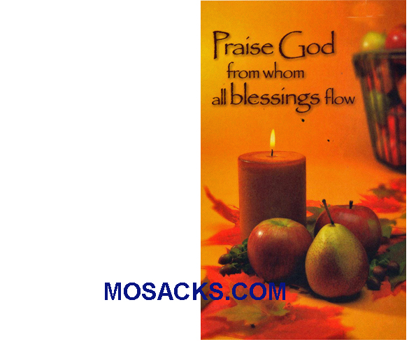 Bulletin Cover Praise God Blessings 100 Pack-6000201974