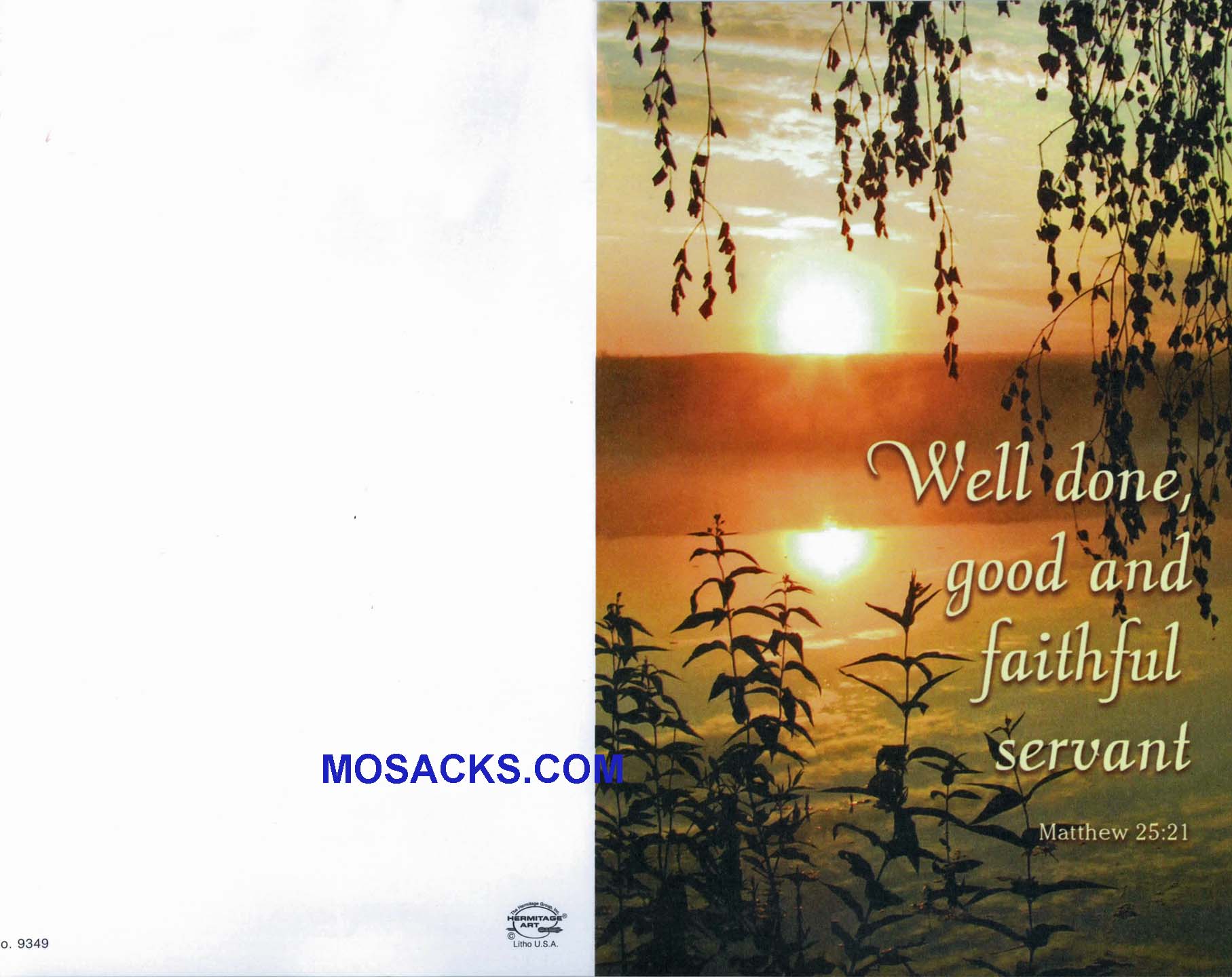 Bulletin Cover Well Done Faithful Servant 100 Pack-9349