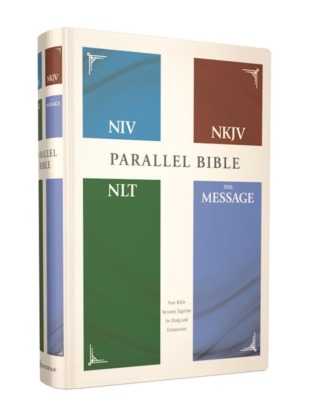  Contemporary Comparative Parallel Bible (NIV, NKJV, NLT, The Message)-Hardcover  