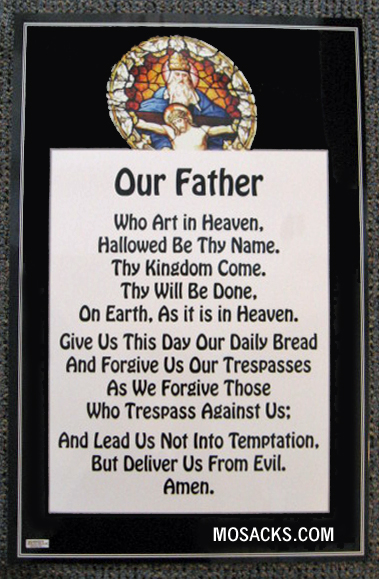 Our Father 19" x 27" Laminated Catholic Poster