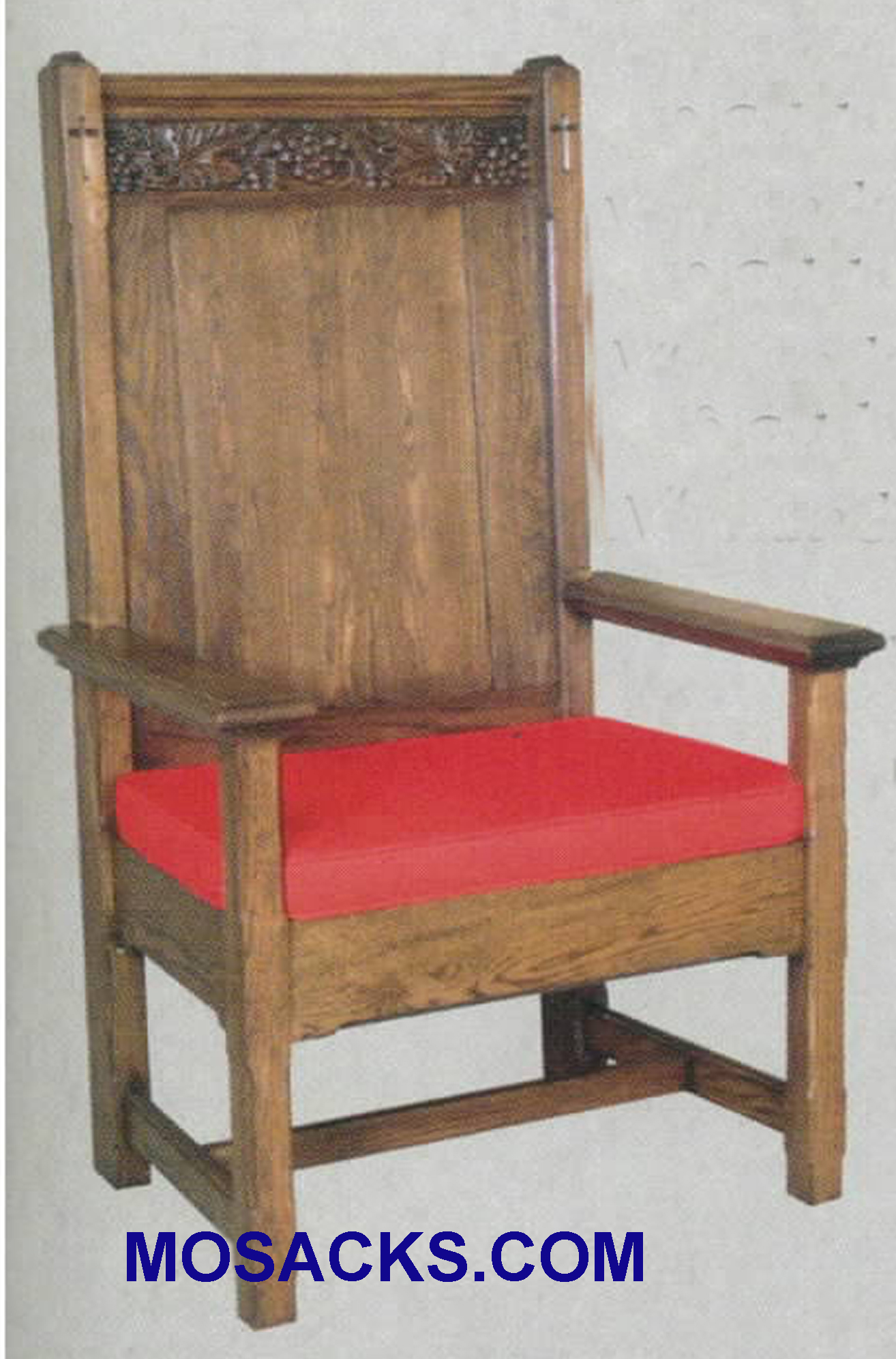 Celebrant Chair w/ wood back 29" w x 24" d 52" h 150