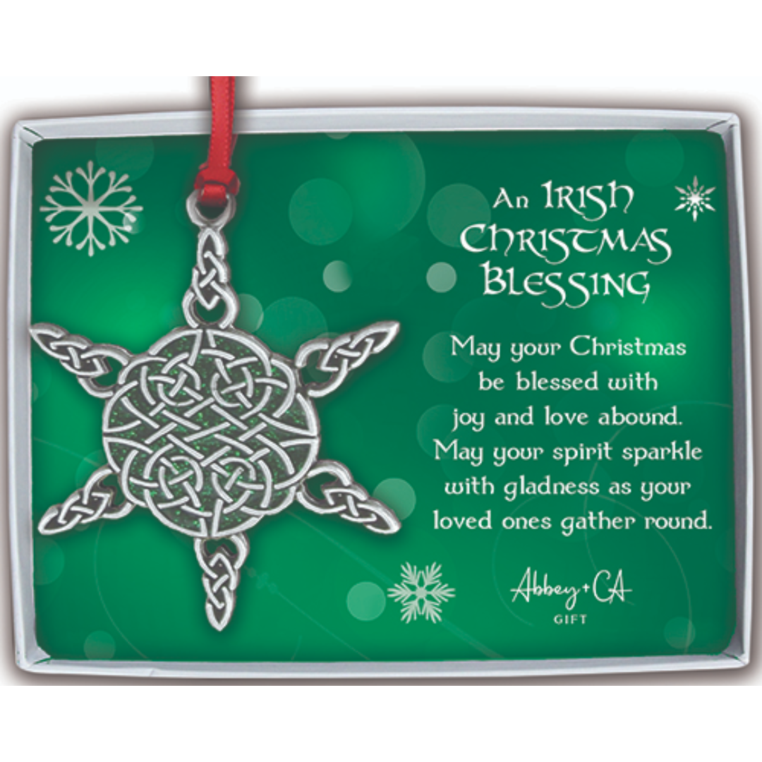 Celtic Snowflake Christmas Ornament - PO102