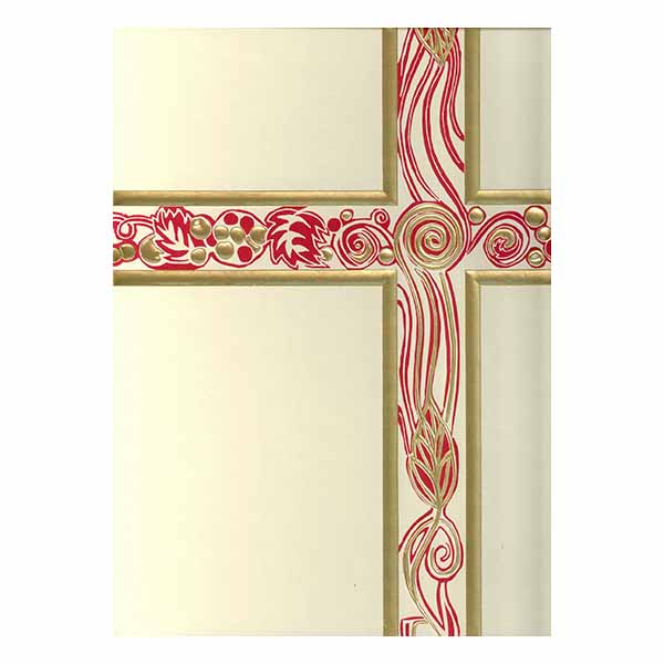 Ceremonial Binder Ivory with Gold Foil #003356