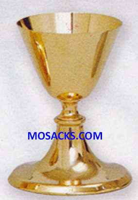 Chalice and Paten Gold Plated 6" High 8 oz capacity 14-K75