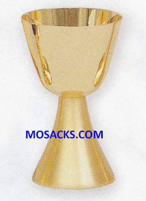 Chalice and Paten Gold Plate 6" High 8 ounce capacity 14-K51