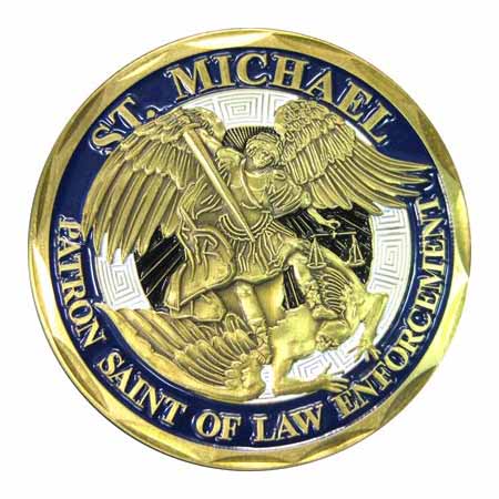 Challenge Coin - Saint Michael (Law Enforcement) 487-2499