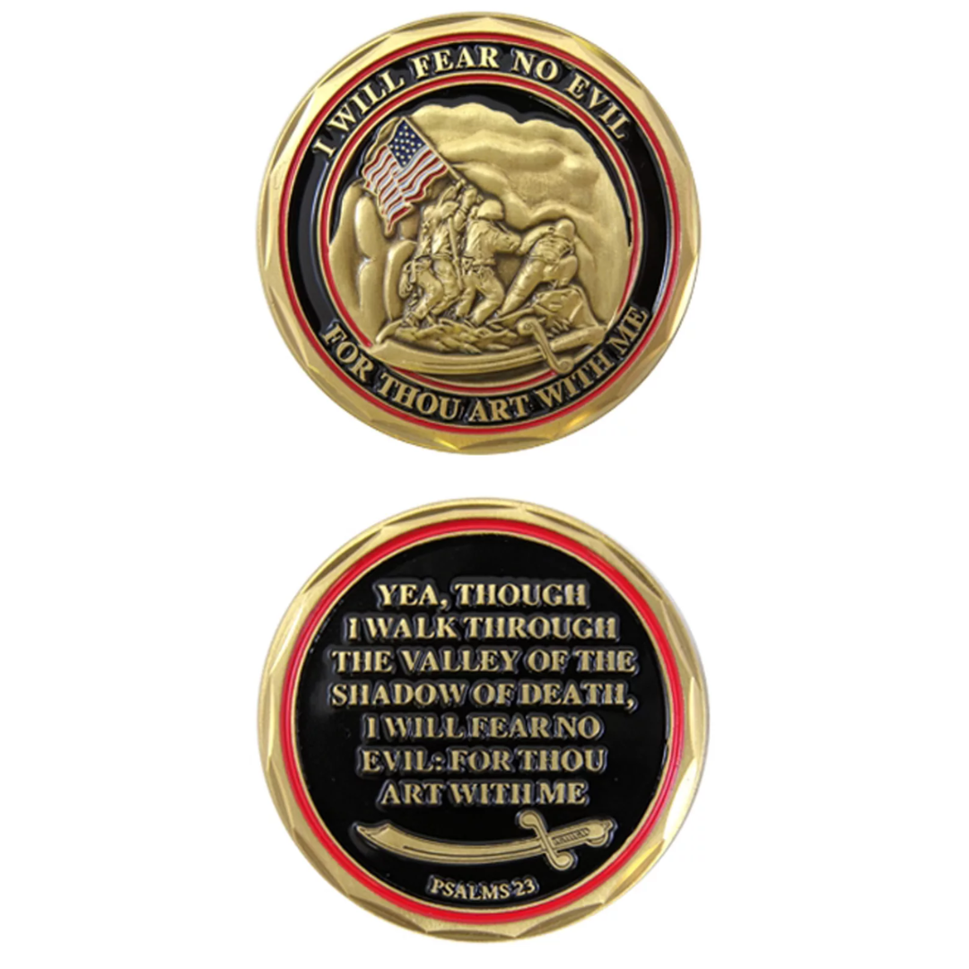 Challenge Coin United States Marine Corps Psalm 23 487-2558