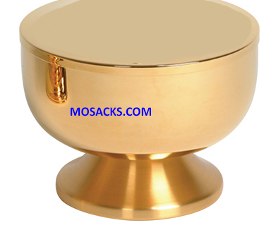 Ciborium Bowl Gold Plated 6" dia 6.25" H 900 Host Cap K369 no Cover