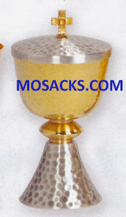Ciborium Gold Plated 7"H., 3 1/2" dia. cup, 150 host cap. 14-K357