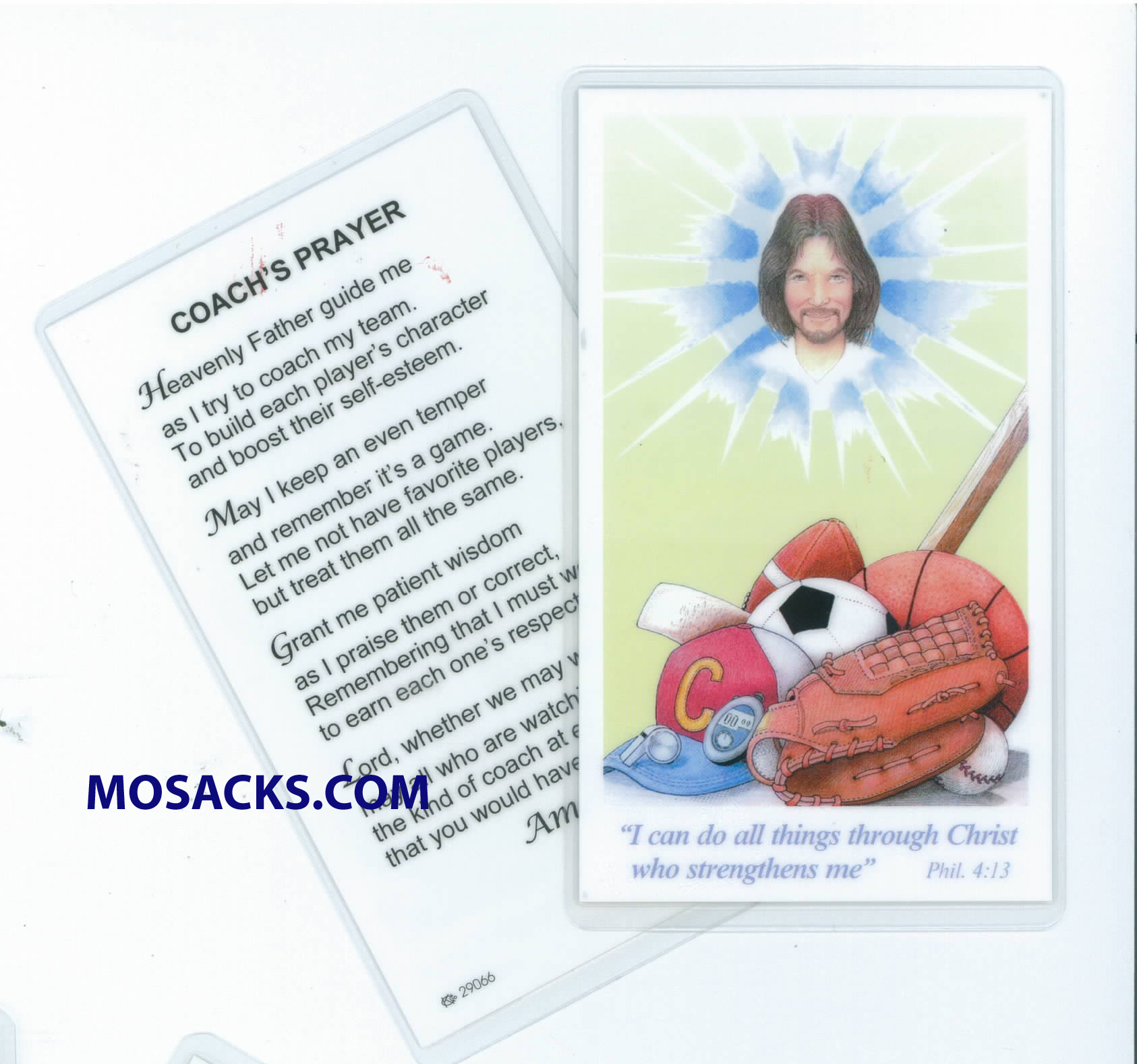 Coach's Prayer Paper Holy Card 292-300359