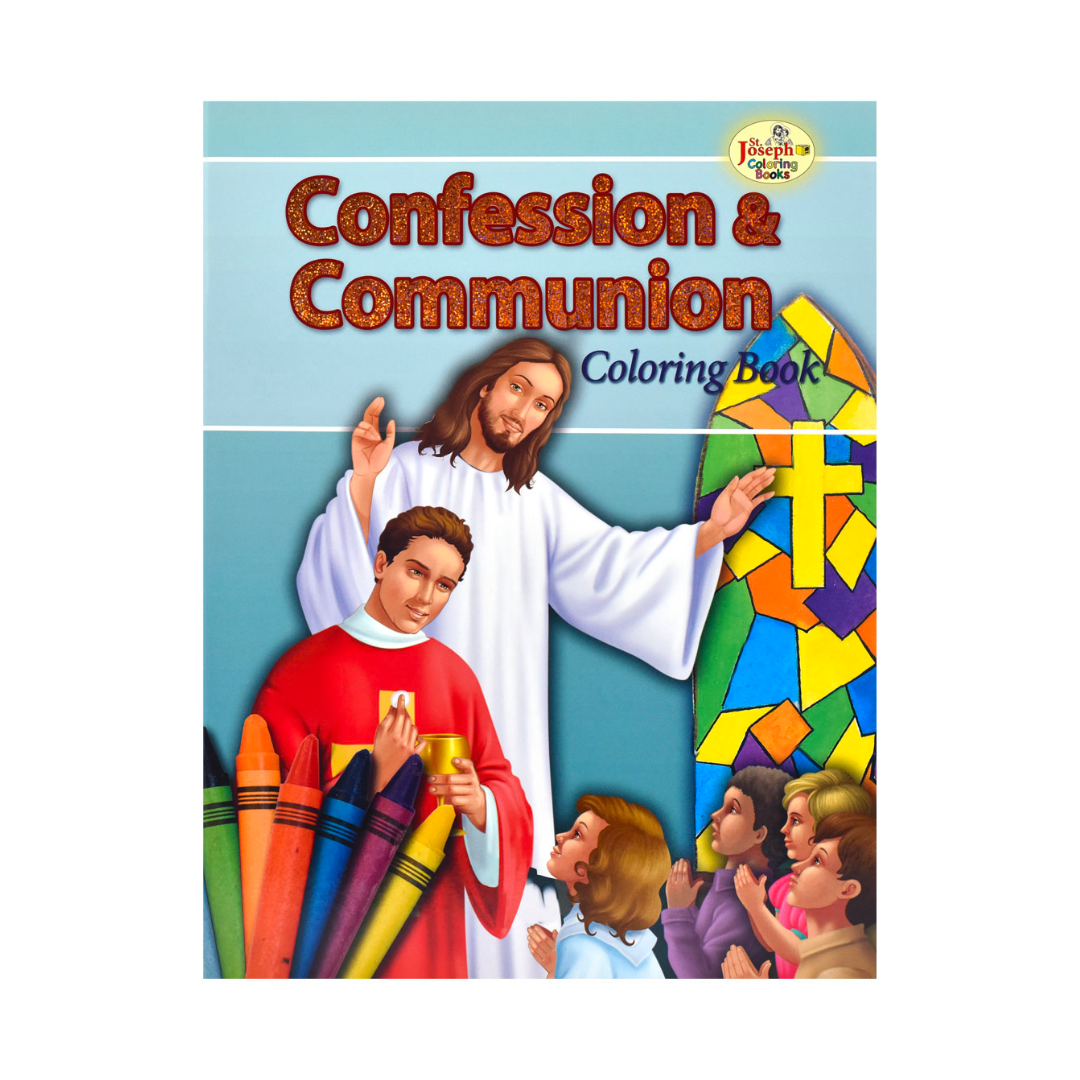 St Joseph Educational Coloring Book Confession Communion-978089942695-2