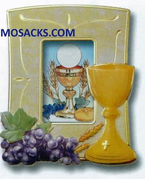 Communion 5x4 Inch Chalice & Grape Frame 12-2211