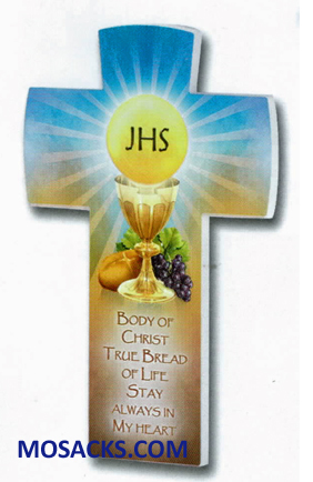 Communion 6 Inch Satin Finish Chalice Cross 12-2557