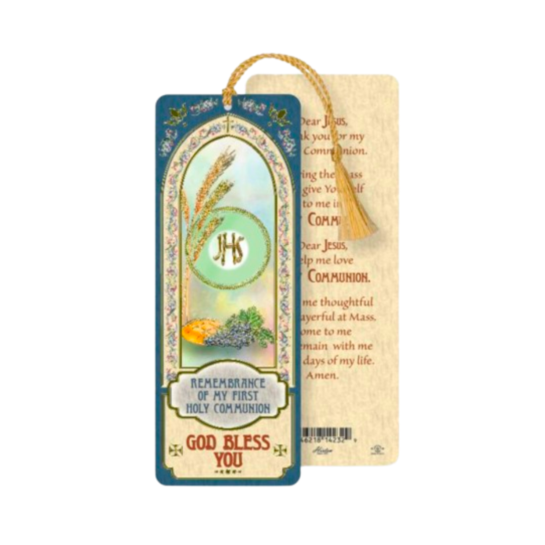 Holy Communion Laminated and Tassled  Bookmark B8-698