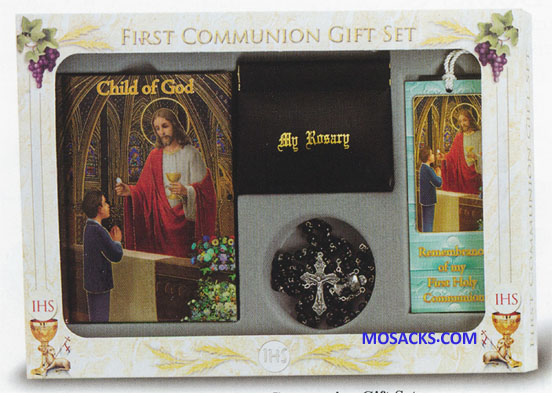 Communion Child Of God 6 piece Deluxe Communion Missal Set Boy12-5271