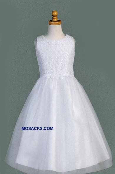 Communion Dress Lace With Tulle Tea Length-SP141