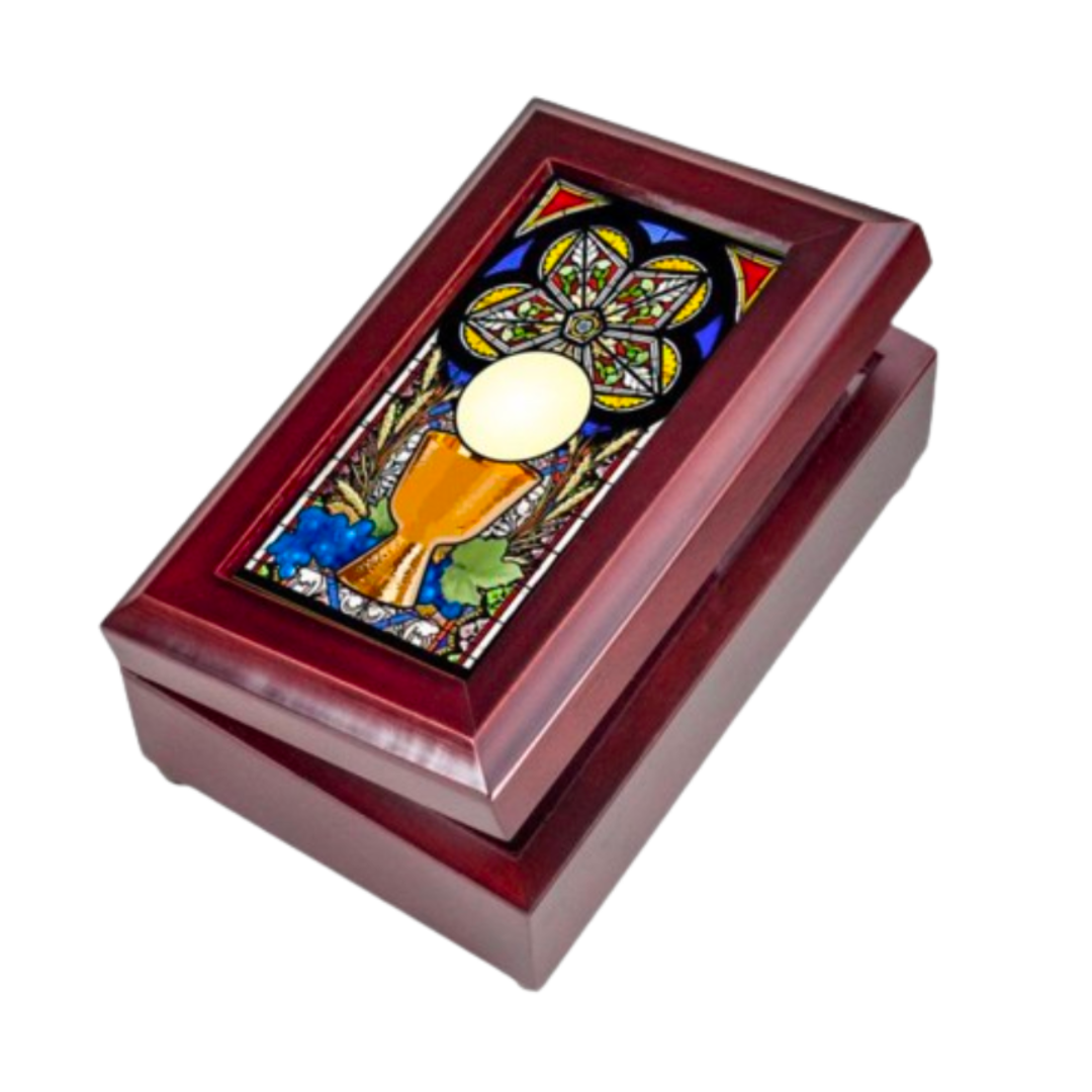Communion Keepsake Wood Music Box