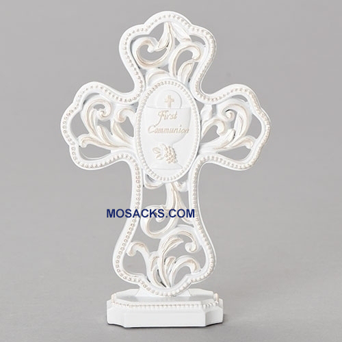 First Communion Table Cross Resin-Stone 20262