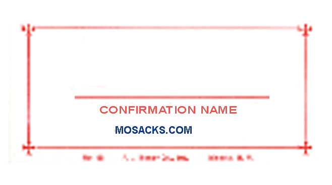 Confirmation Name Card No. 66