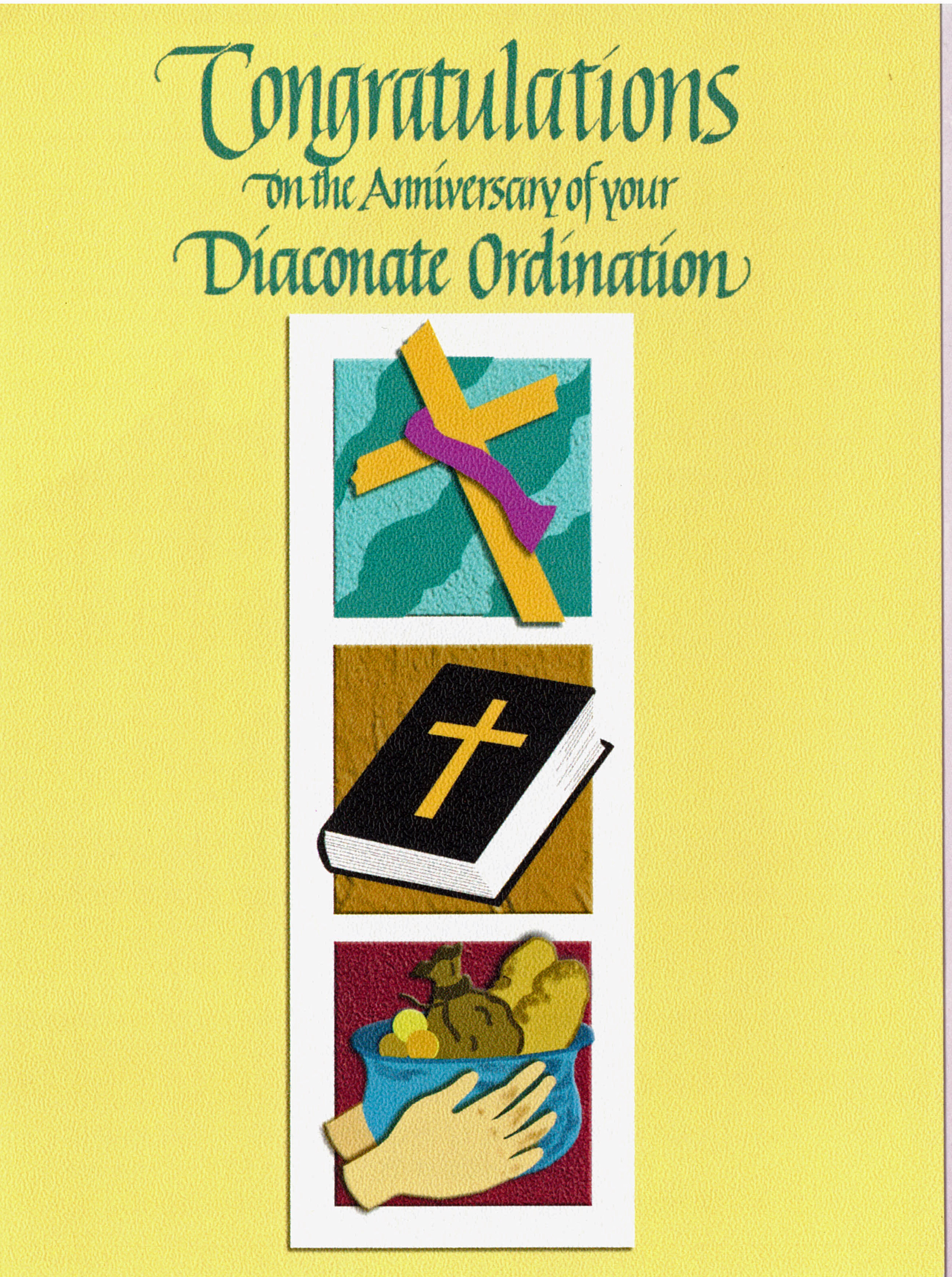 Congratulations on the Anniversary of your Diaconate Ordination 277-CA8036