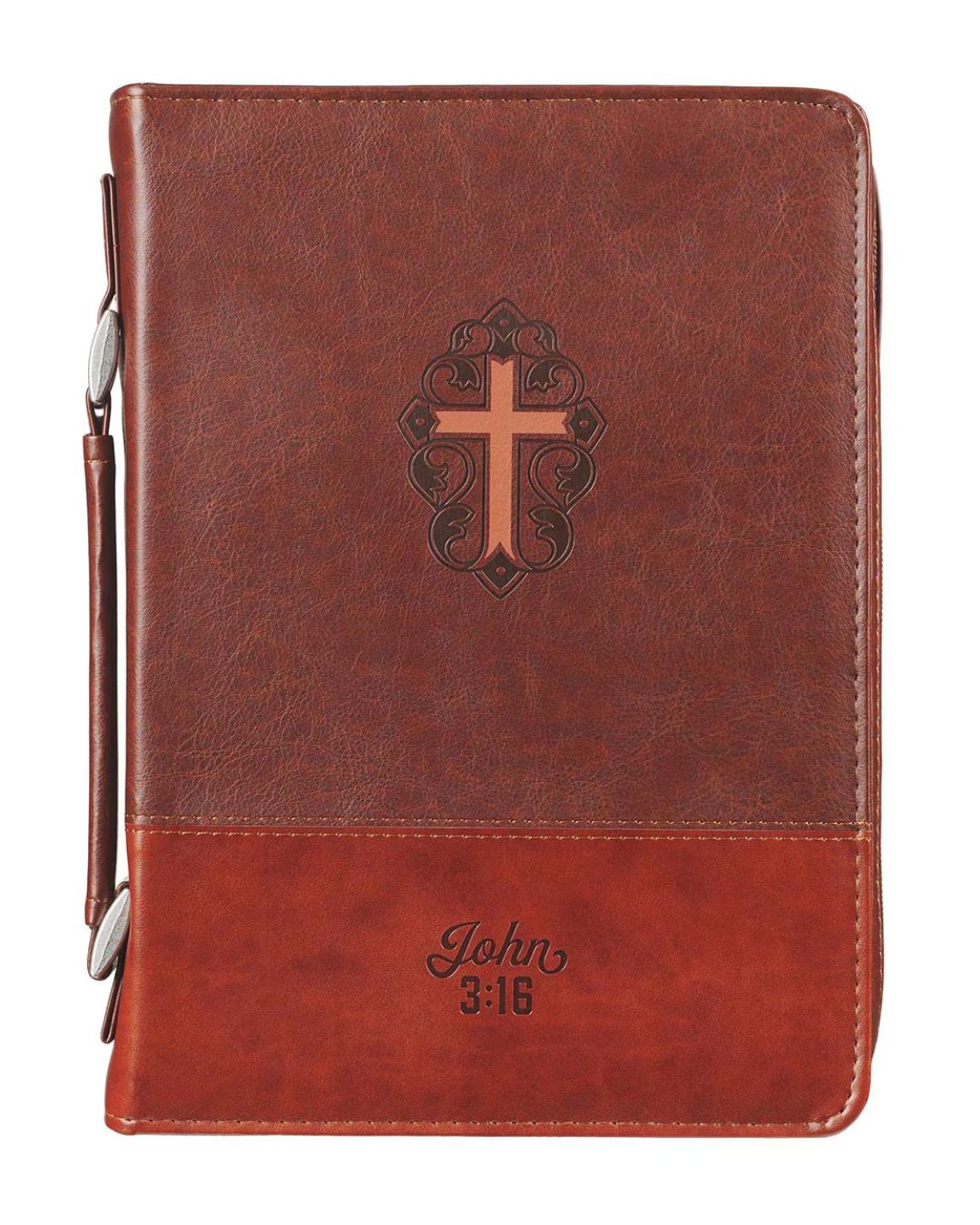 Large Lux Leather Bible Cover John316 1220000134188
