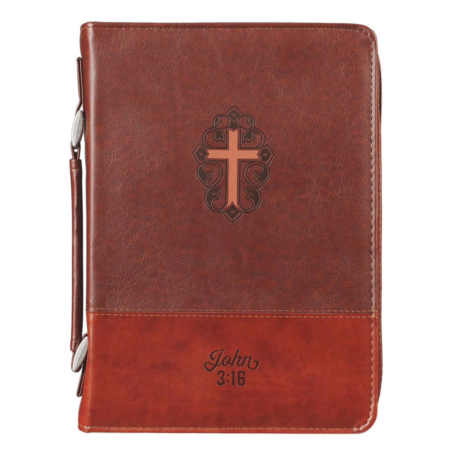 Large Lux Leather Bible Cover John316 1220000134188